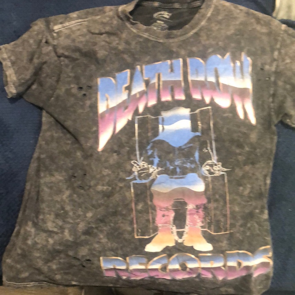 Death Row Records Graphic T-Shirt - grey.